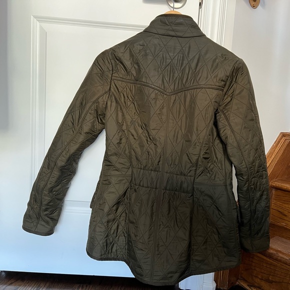 Army green Barbour quilted jacket - Picture 2 of 7